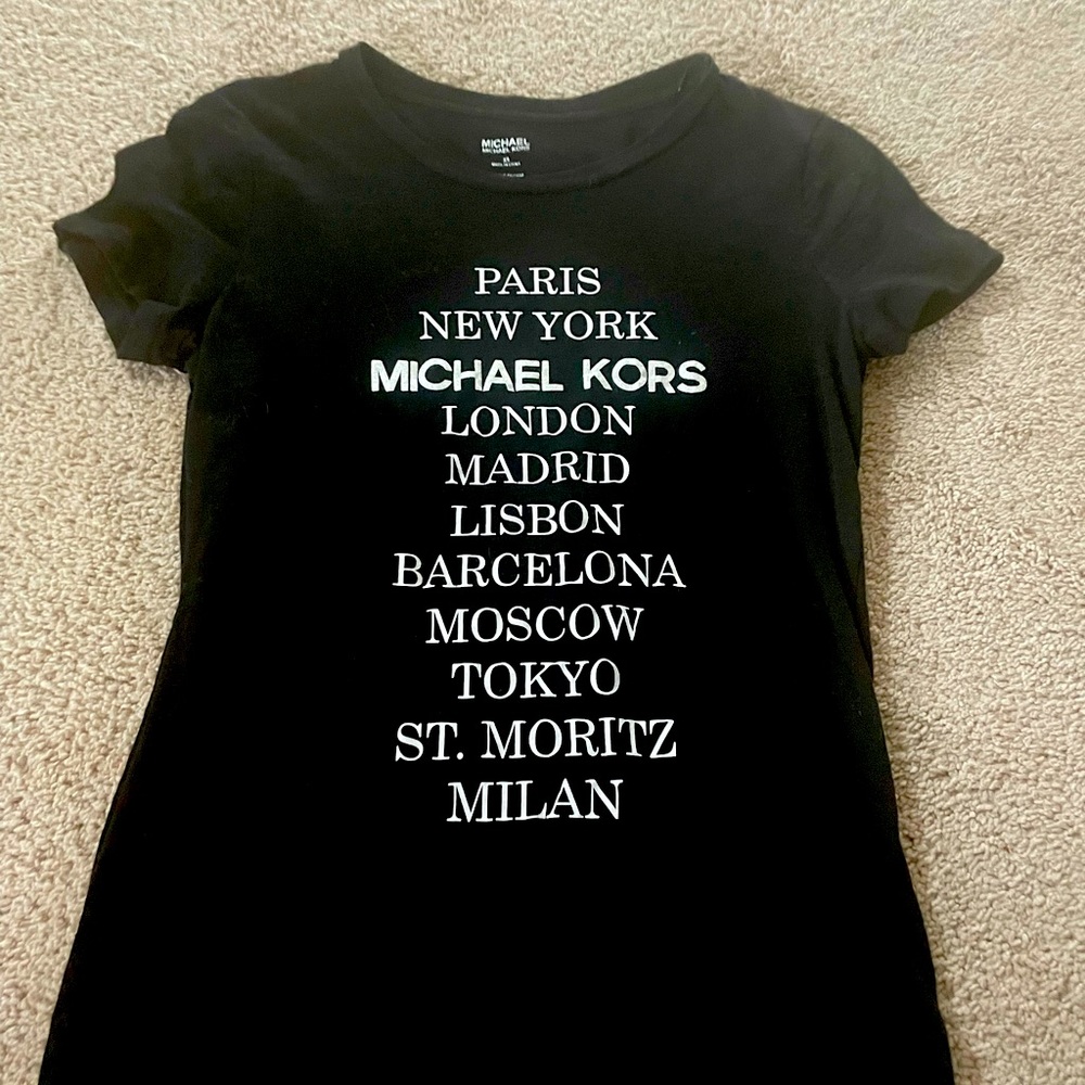 Black Michael Kors Tee XS